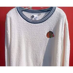 Chicago Blackhawks XL Granite Sherpa Pullover Sweatshirt Licensed NHL